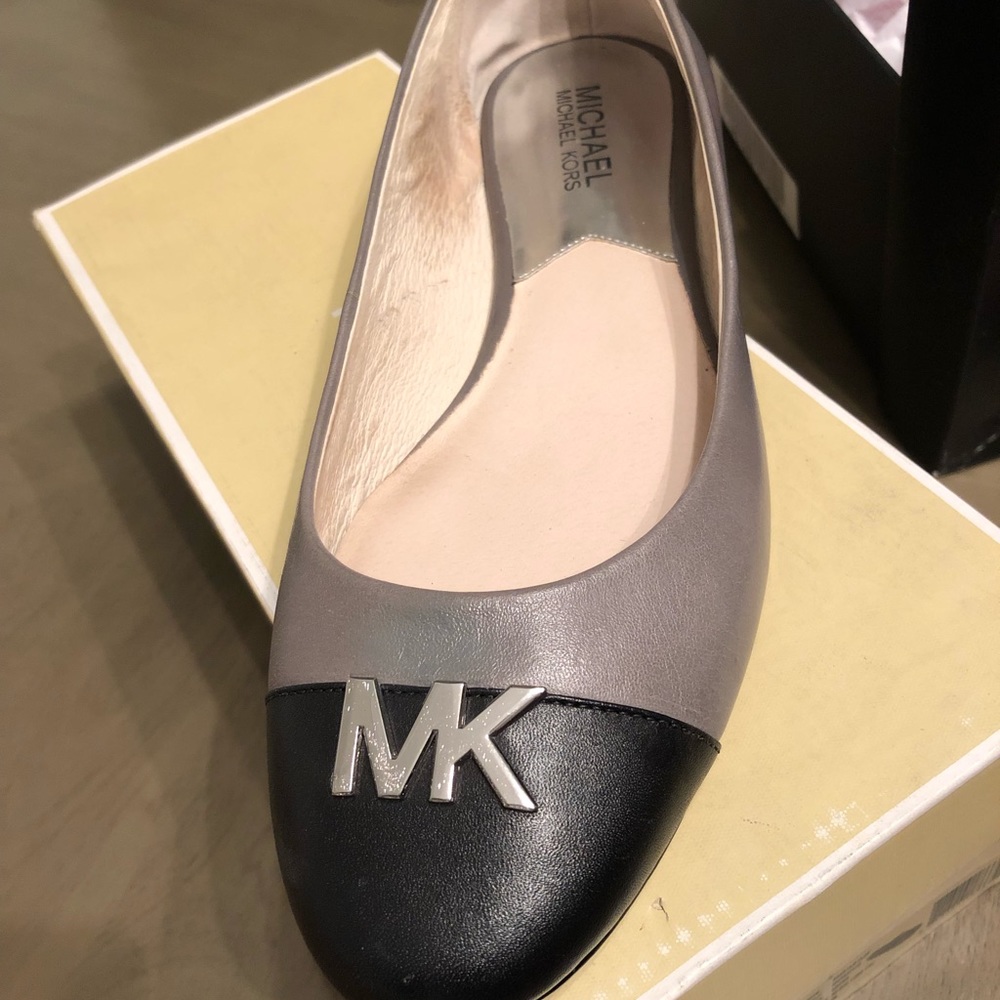 Grey & black MK flats